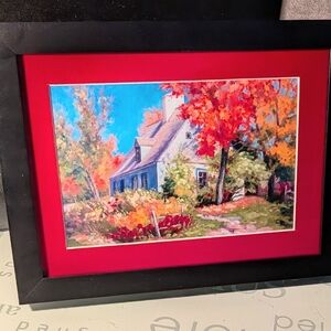 Charming Countryside House On Il D' Orleans Framed Note Card 5x7